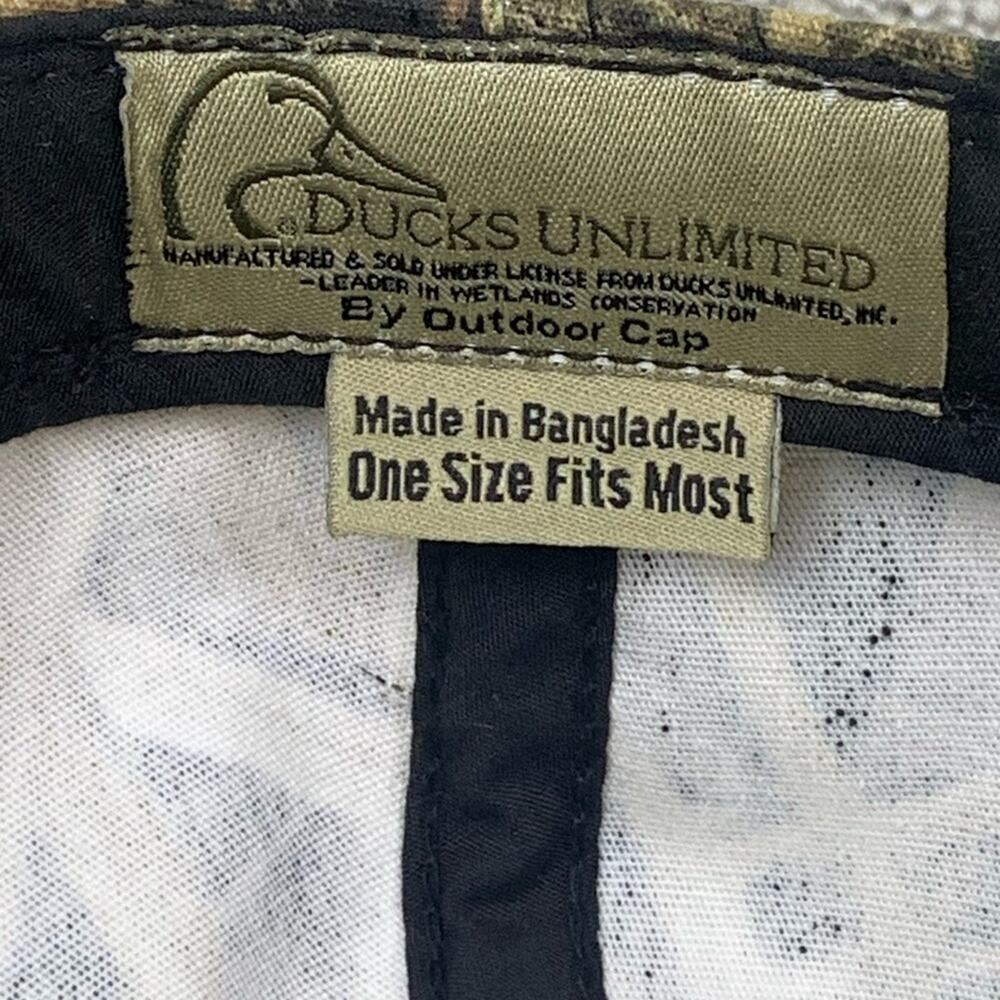 Ducks Unlimited Camo Cap / Hat Adjustable Strap Back One Size - Picture 5 of 7